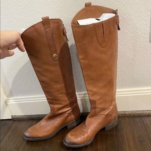 Sam Edelman Knee High Camel Riding Boots